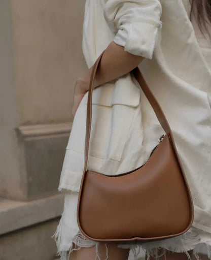 Sac Boucle - Cognac Grainé